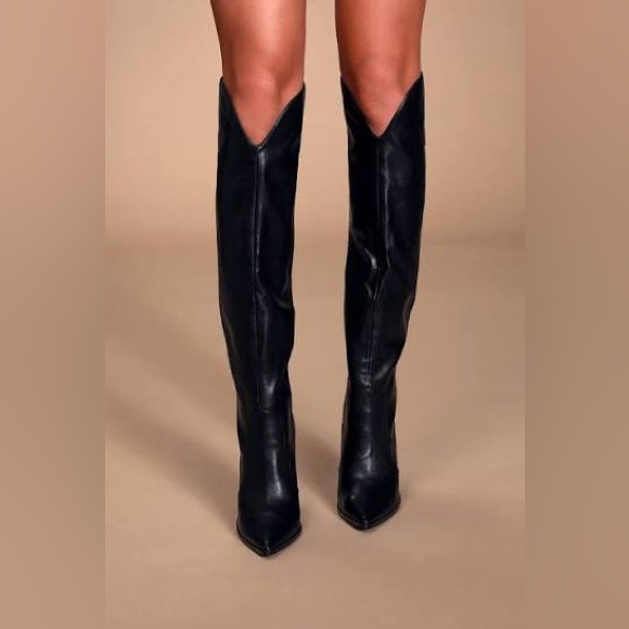 Steve Madden Ranger Black Over the Knee Boots - Picture 3 of 16